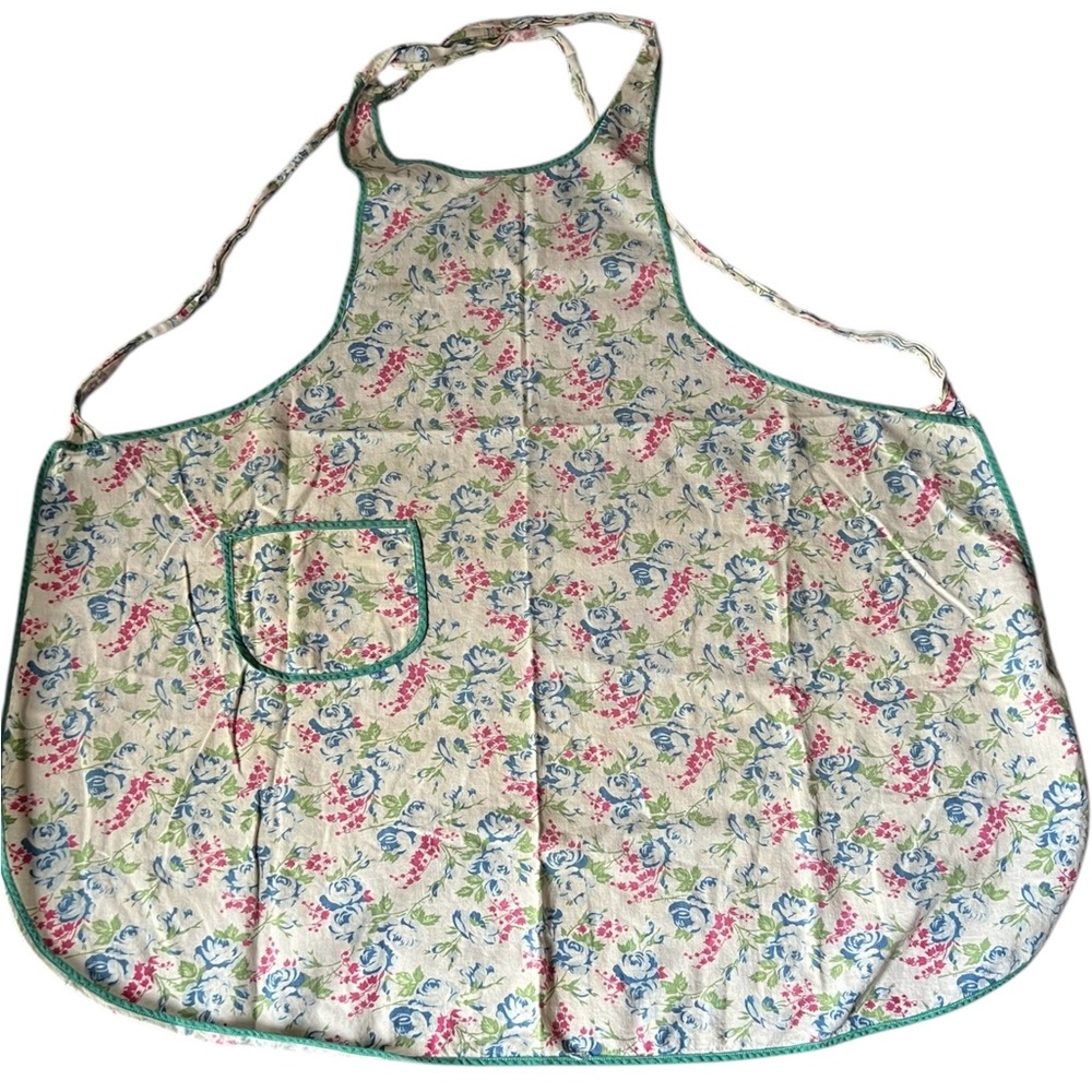 Floral Apron with Pocket Vintage XL & XXL - Picture 2 of 6